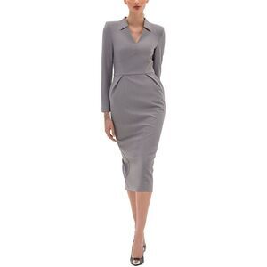 Bgl Womens  Midi Dress, Gray